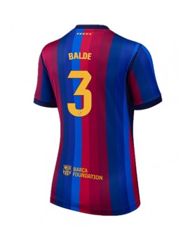 Barcelona Alejandro Balde #3 Heimtrikot für Frauen 2026-27 Kurzarm Barcelona Alejandro Balde #3 Heimtrikot für Frauen 2026-27 Kurzarm